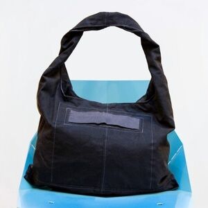 Layers Squared Shoulder Bag, Charcoal